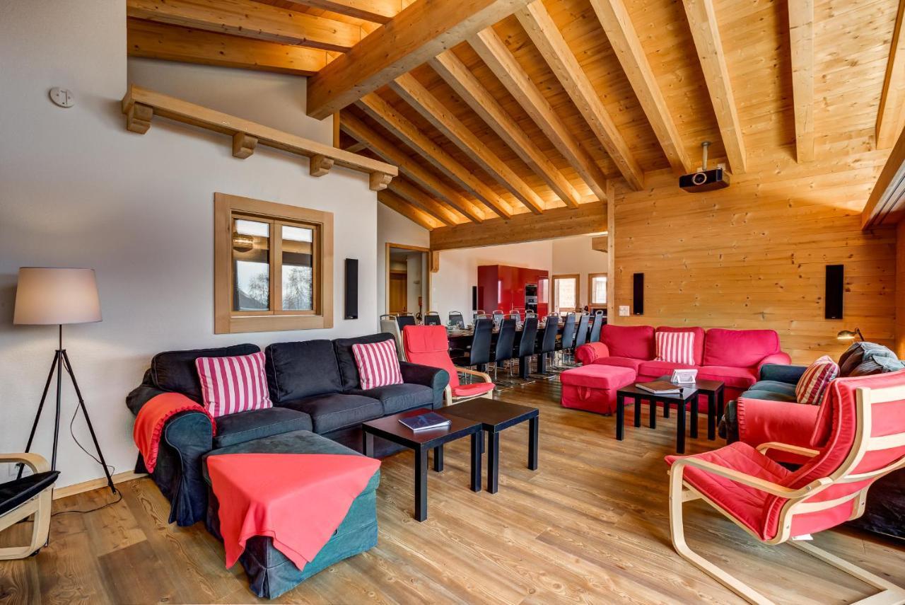 Chalet Flocon De Neige - Jacuzzi - Sauna La Tzoumaz Luaran gambar