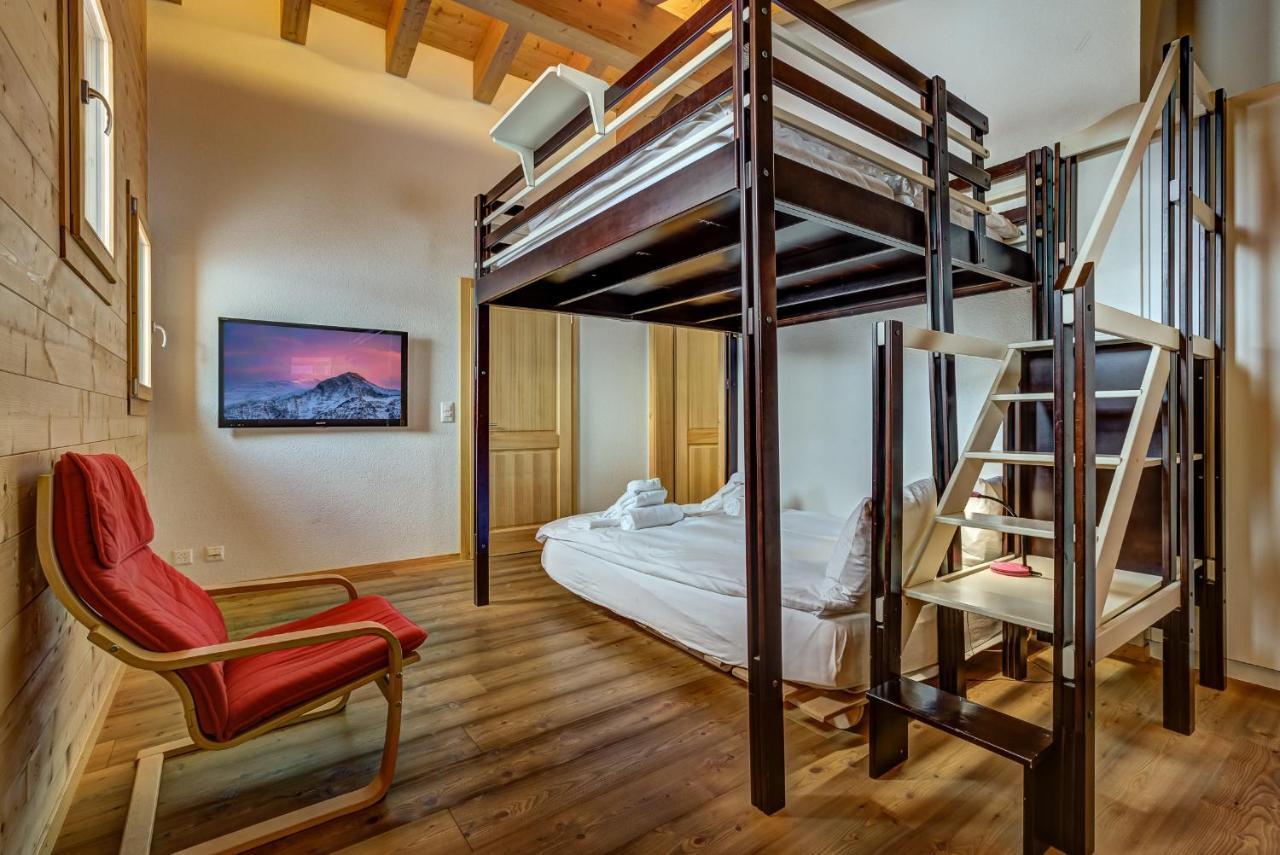Chalet Flocon De Neige - Jacuzzi - Sauna La Tzoumaz Luaran gambar